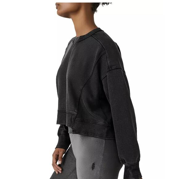 FP Movement Hatch Intercept Sweatshirt WMNS Black OB1916305 Crew Neck Maternity - Picture 15 of 16